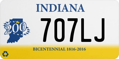 IN license plate 707LJ