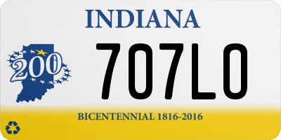 IN license plate 707LO