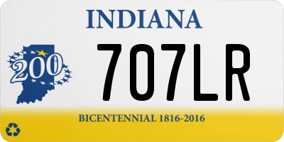 IN license plate 707LR