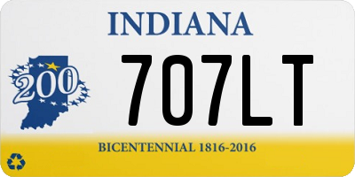 IN license plate 707LT