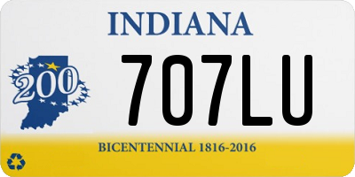 IN license plate 707LU