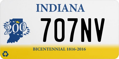 IN license plate 707NV