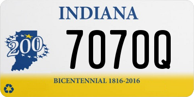 IN license plate 707OQ