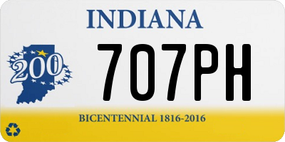 IN license plate 707PH