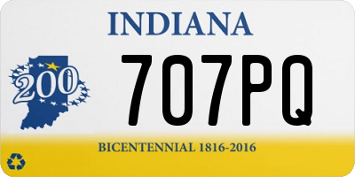 IN license plate 707PQ