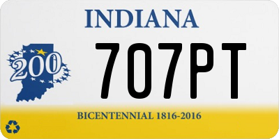 IN license plate 707PT