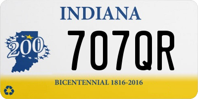 IN license plate 707QR