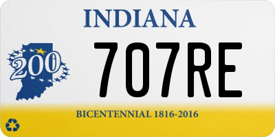 IN license plate 707RE