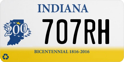 IN license plate 707RH