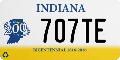 IN license plate 707TE