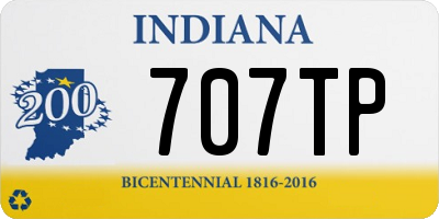 IN license plate 707TP