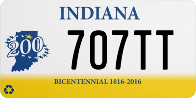 IN license plate 707TT