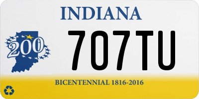 IN license plate 707TU