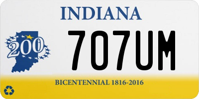 IN license plate 707UM