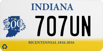 IN license plate 707UN
