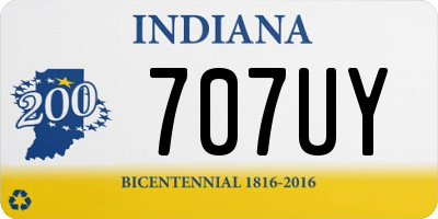 IN license plate 707UY