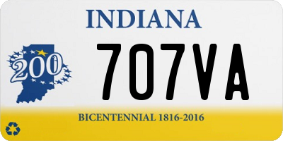 IN license plate 707VA