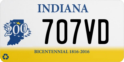 IN license plate 707VD