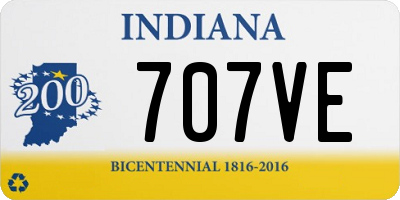 IN license plate 707VE