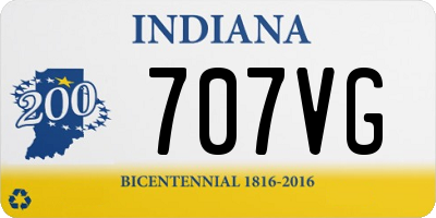 IN license plate 707VG