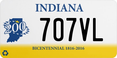 IN license plate 707VL