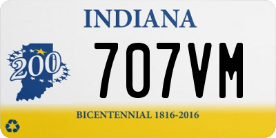 IN license plate 707VM