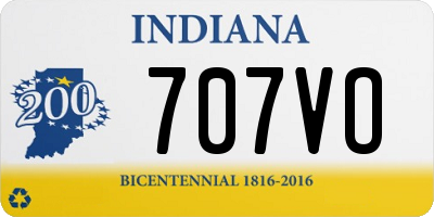 IN license plate 707VO