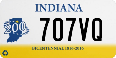 IN license plate 707VQ