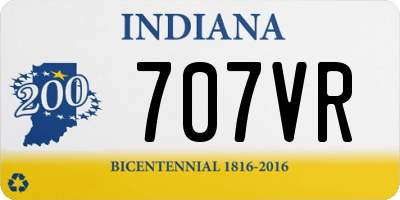 IN license plate 707VR