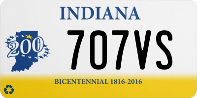 IN license plate 707VS