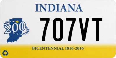 IN license plate 707VT