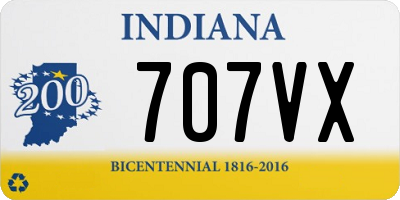 IN license plate 707VX