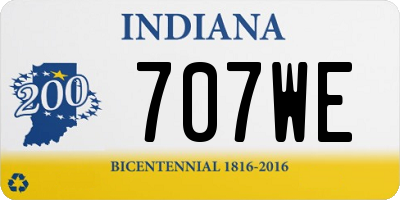 IN license plate 707WE