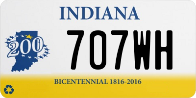 IN license plate 707WH