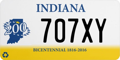 IN license plate 707XY