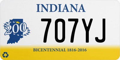 IN license plate 707YJ