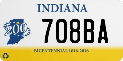 IN license plate 708BA