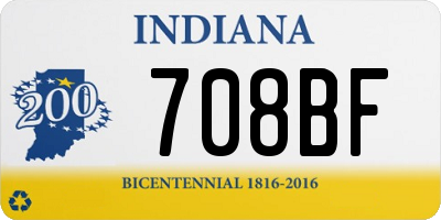 IN license plate 708BF