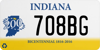 IN license plate 708BG