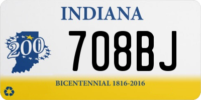 IN license plate 708BJ