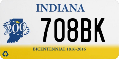 IN license plate 708BK