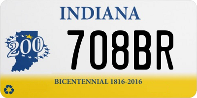 IN license plate 708BR