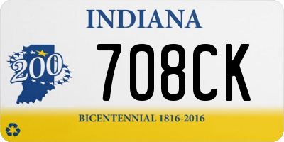 IN license plate 708CK