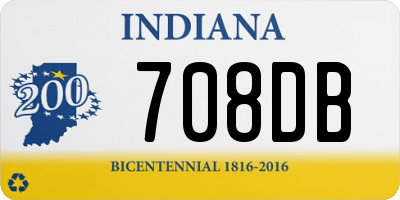 IN license plate 708DB