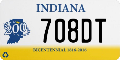 IN license plate 708DT