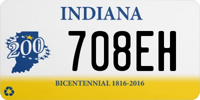 IN license plate 708EH