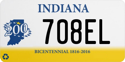 IN license plate 708EL