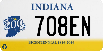 IN license plate 708EN