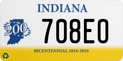 IN license plate 708EO
