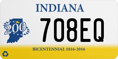 IN license plate 708EQ
